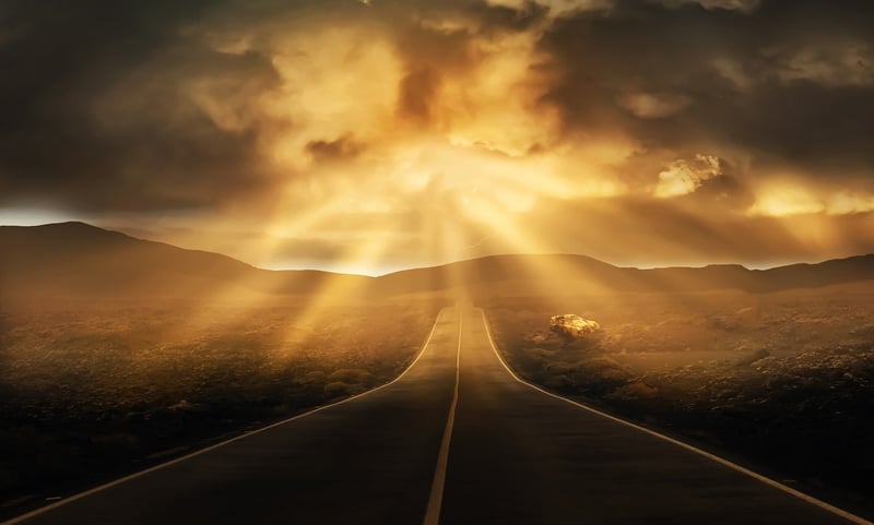 Sunset in a serene off-the-beaten-path destination